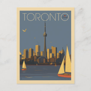 Toronto Canada Save the Date Announcement Postcard