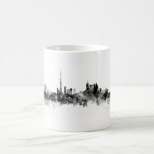 Toronto Canada Skyline Black White Coffee Mug