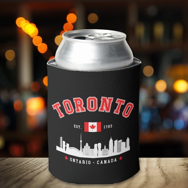 Toronto Canada Skyline City Can Cooler (Creator Uploaded)