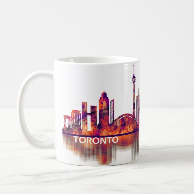 Toronto Canada Skyline Coffee Mug (Left)