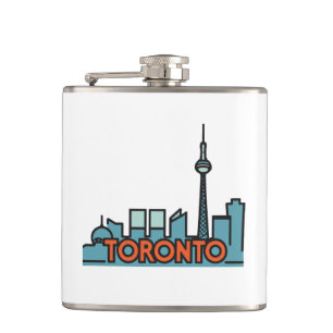 Toronto Canada Skyline Hip Flask