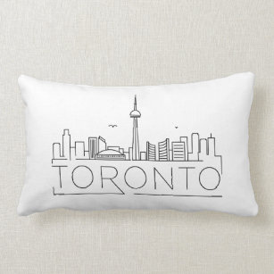 Toronto, Canada Skyline Lumbar Pillow