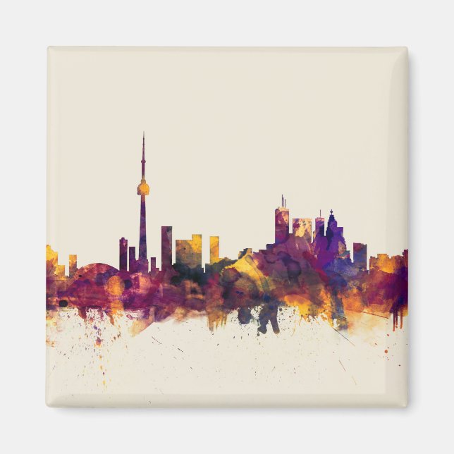 Toronto Canada Skyline Magnet (Front)