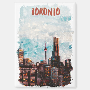 Toronto Canada Skyline Silhouette  Magnet