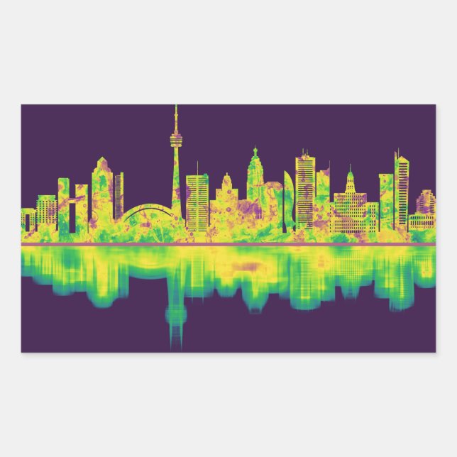Toronto Canada Skyline Sticker (Front)