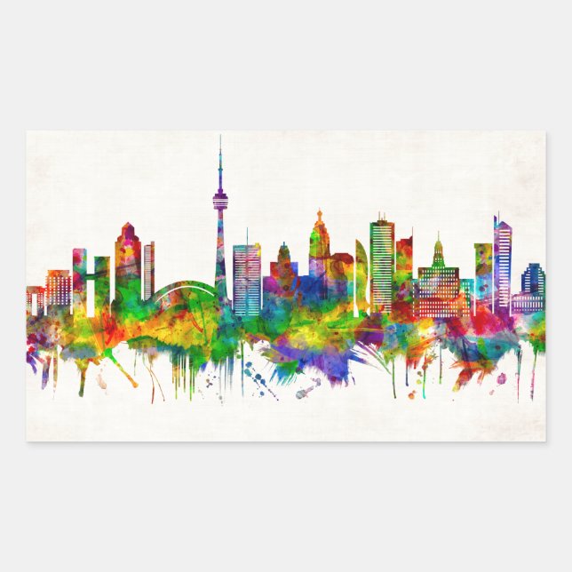 Toronto Canada Skyline Sticker (Front)