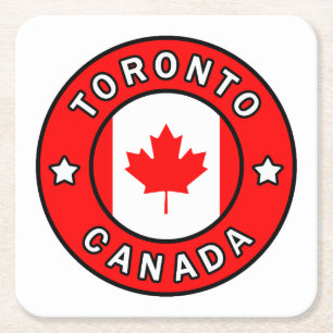 Toronto Canada Square Paper Coaster