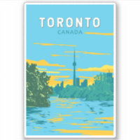 Toronto Canada Travel Art Vintage