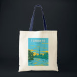 Toronto Canada Travel Art Vintage Tote Bag<br><div class="desc">Toronto retro vector travel design. Toronto,  the capital of the province of Ontario,  is a major Canadian city along Lake Ontario’s northwestern shore.</div>