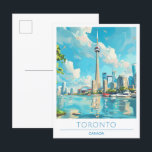 Toronto Canada Vintage Travel Postcard<br><div class="desc">Toronto Canada Vintage Travel Painting Postcard</div>