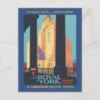 Toronto Canada vintage travel poster