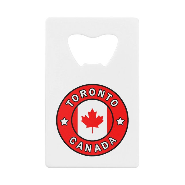 Toronto Canada Wallet Bottle Opener (Front)