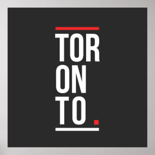 Toronto Canadian CIty logo design Poster