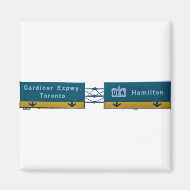 Toronto, Canda street interstate sign Magnet (Front)