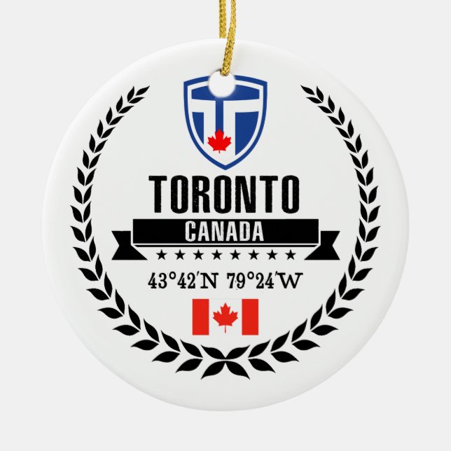 Toronto Ceramic Ornament (Front)