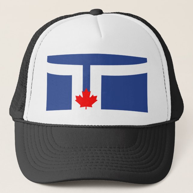 Toronto city flag canada symbol trucker hat (Front)