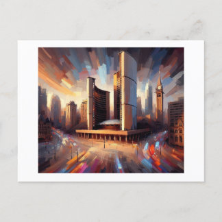 Toronto City Hall at Night,  Postcard
