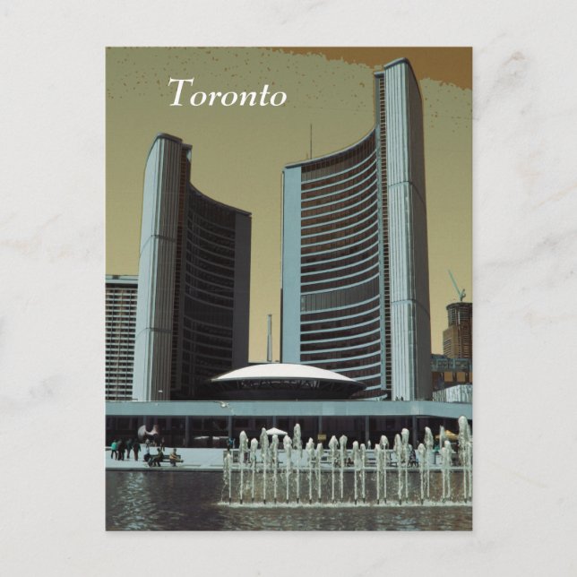 Toronto city hall postcard (Front)