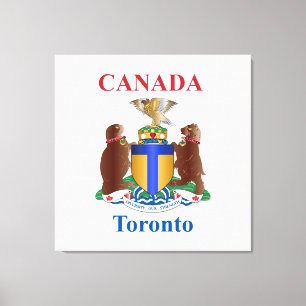 Toronto coat of arms canvas print