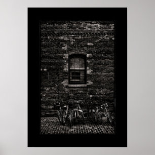 Toronto Distillery District Windows 5 with Border Poster