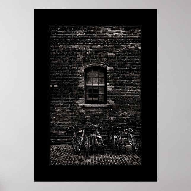 Toronto Distillery District Windows 5 with Border Poster (Front)