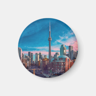 Toronto Downtown Cityscape, Toronto Downtown, art Magnet
