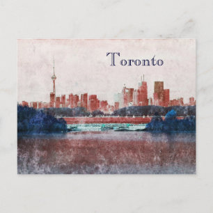 Toronto dreamy skyline postcard