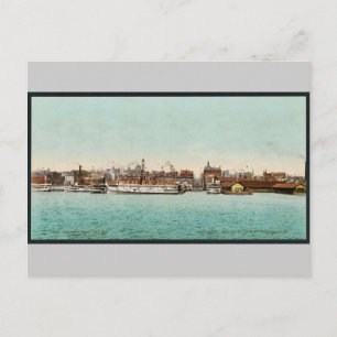 Toronto from the bay classic Photochrom Postcard