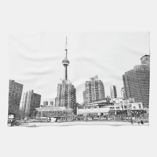 Toronto Harbourfront Center Tea Towel Design (Horizontal)
