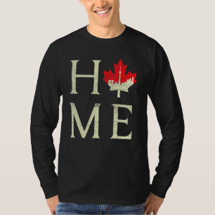 Toronto Home Canada Day Maple Proud Canadian Flag  T-Shirt
