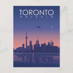 Toronto in Vintage Style Postcard