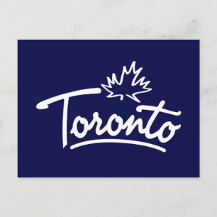 Toronto Leaf Script Postcard