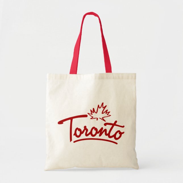 Toronto Leaf Script Tote Bag (Front)