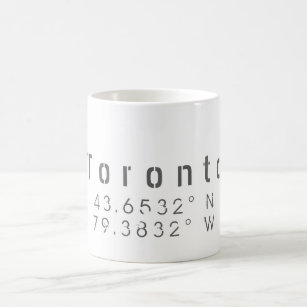 Toronto Longitude Latitude Mug