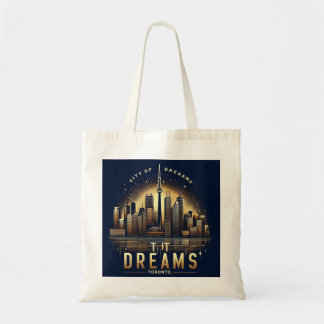 Toronto Night Glow - Exclusive Skyline Tote Bag