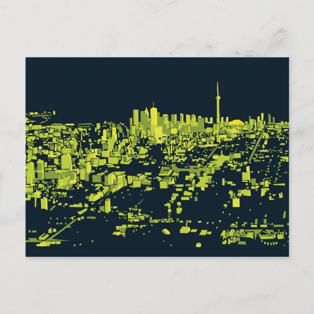 Toronto Night Postcard (Front)
