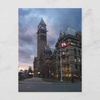 Toronto Old City Hall at Dusk Postcard