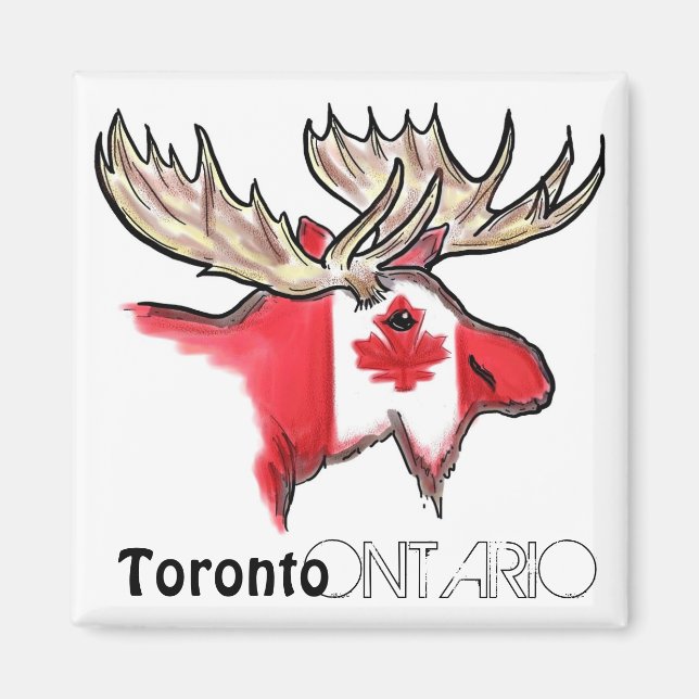 Toronto Ontario Canada local flag magnet (Front)