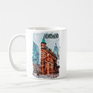 Toronto Ontario Canada Travel Watercolor Coffee Mug