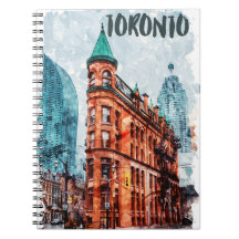 Toronto Ontario Canada Travel Watercolor