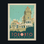 Toronto, Ontario - Majestic Casa Loma Postcard<br><div class="desc">Anderson Design Group is an award-winning illustration and design firm in Nashville,  Tennessee. Founder Joel Anderson directs a team of talented artists to create original poster art that looks like classic vintage advertising prints from the 1920s to the 1960s.</div>