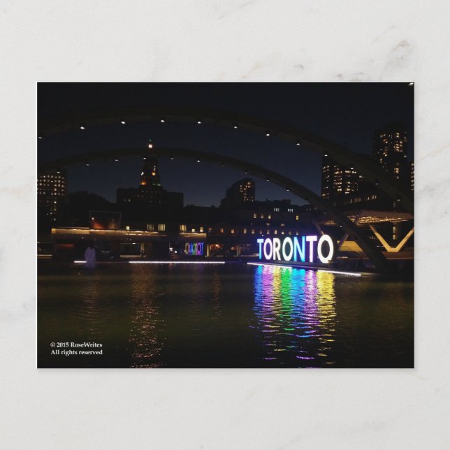 Toronto Pan Am Sign Postcard by RoseWrites (Front)
