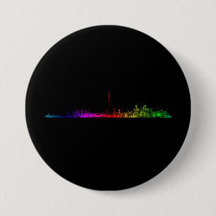 Toronto Rainbow 3 Inch Round Button