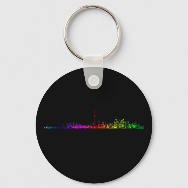 Toronto Rainbow Keychain (Front)