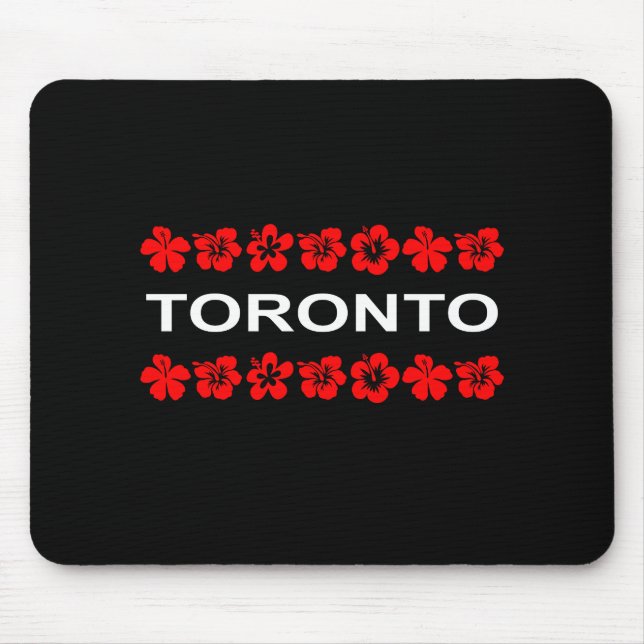 Toronto Red Aloha Bands Dark Color Mouse Pad (Front)