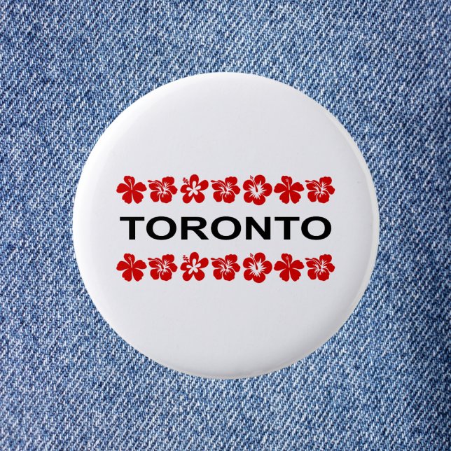 Toronto Red Aloha Bands Light-Colour 2 Inch Round Button (Creator Uploaded)
