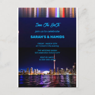 TORONTO Save the Date Template, Toronto Postcard S