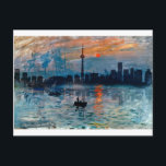 Toronto Skyline40 Postcard<br><div class="desc">Impressionist depiction of Toronto skyline based on a Monet painting.</div>