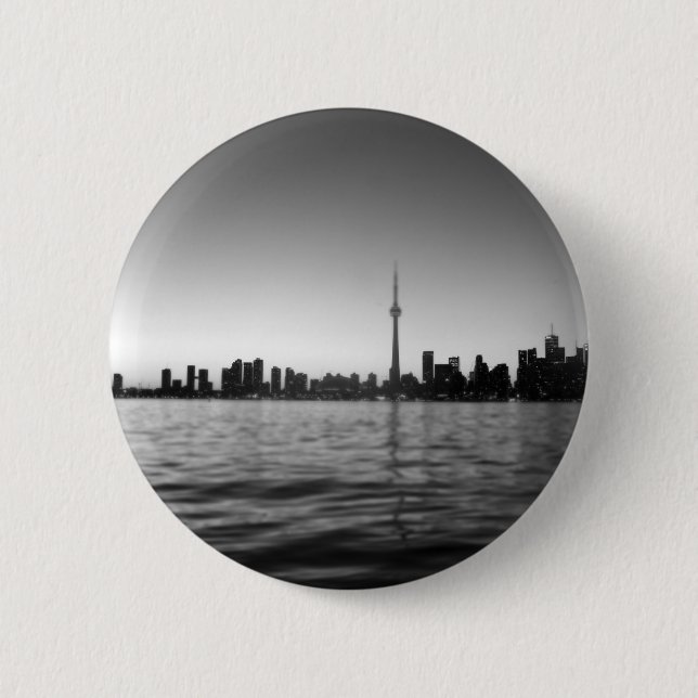 Toronto skyline 2 inch round button (Front)