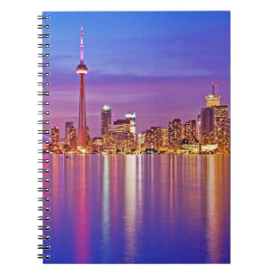 Toronto Skyline at Dusk Notebook